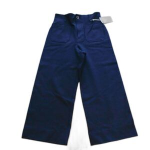 NWT Lauren Conrad Navy Wide Leg Pants Size 8 Short High Rise Dress Pants